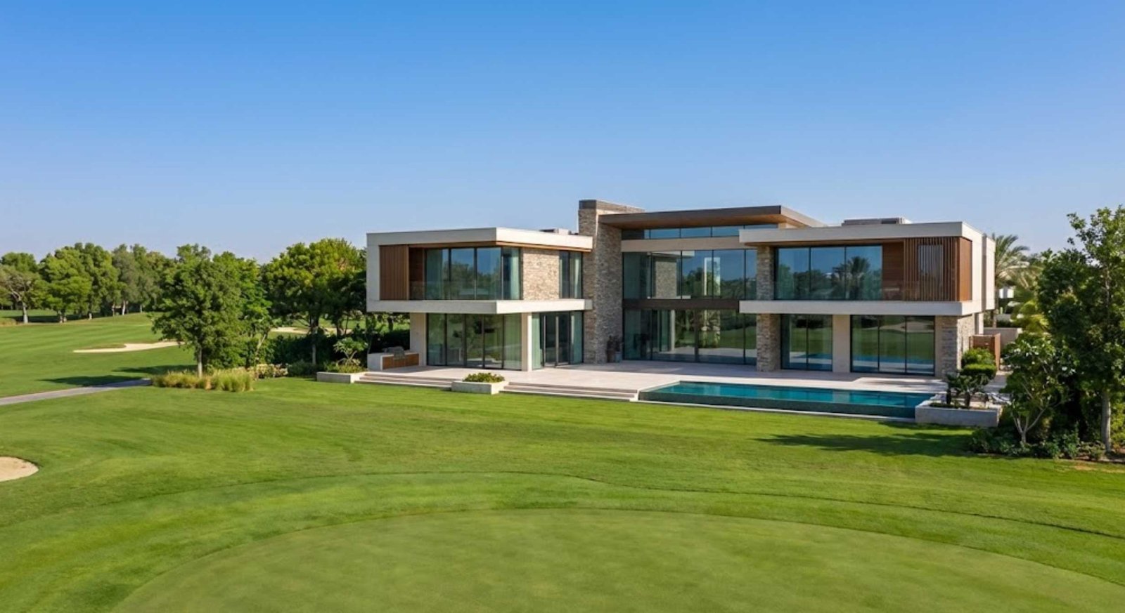 Modern villa exterior